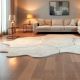 Handcrafted Neutral Patch Abstract Modern Living Rug